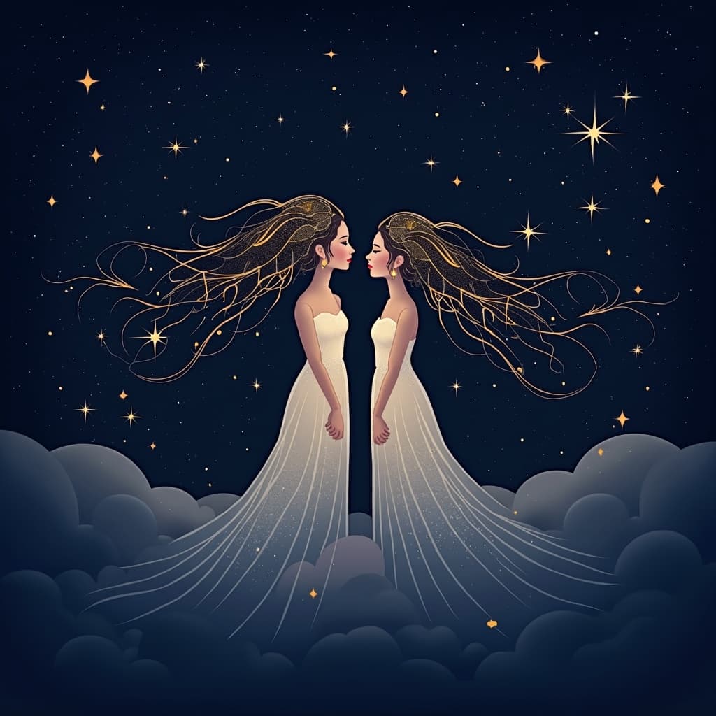 双子座のイラスト