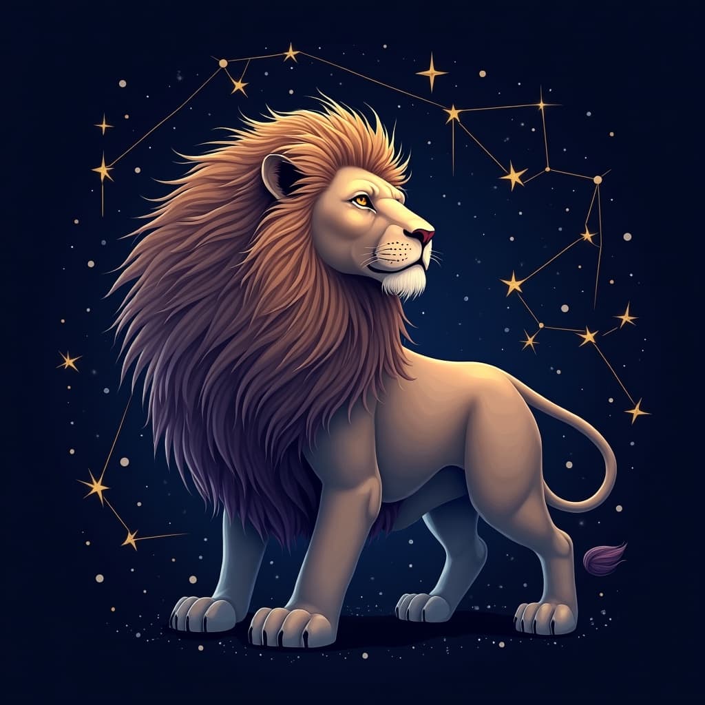 獅子座のイラスト
