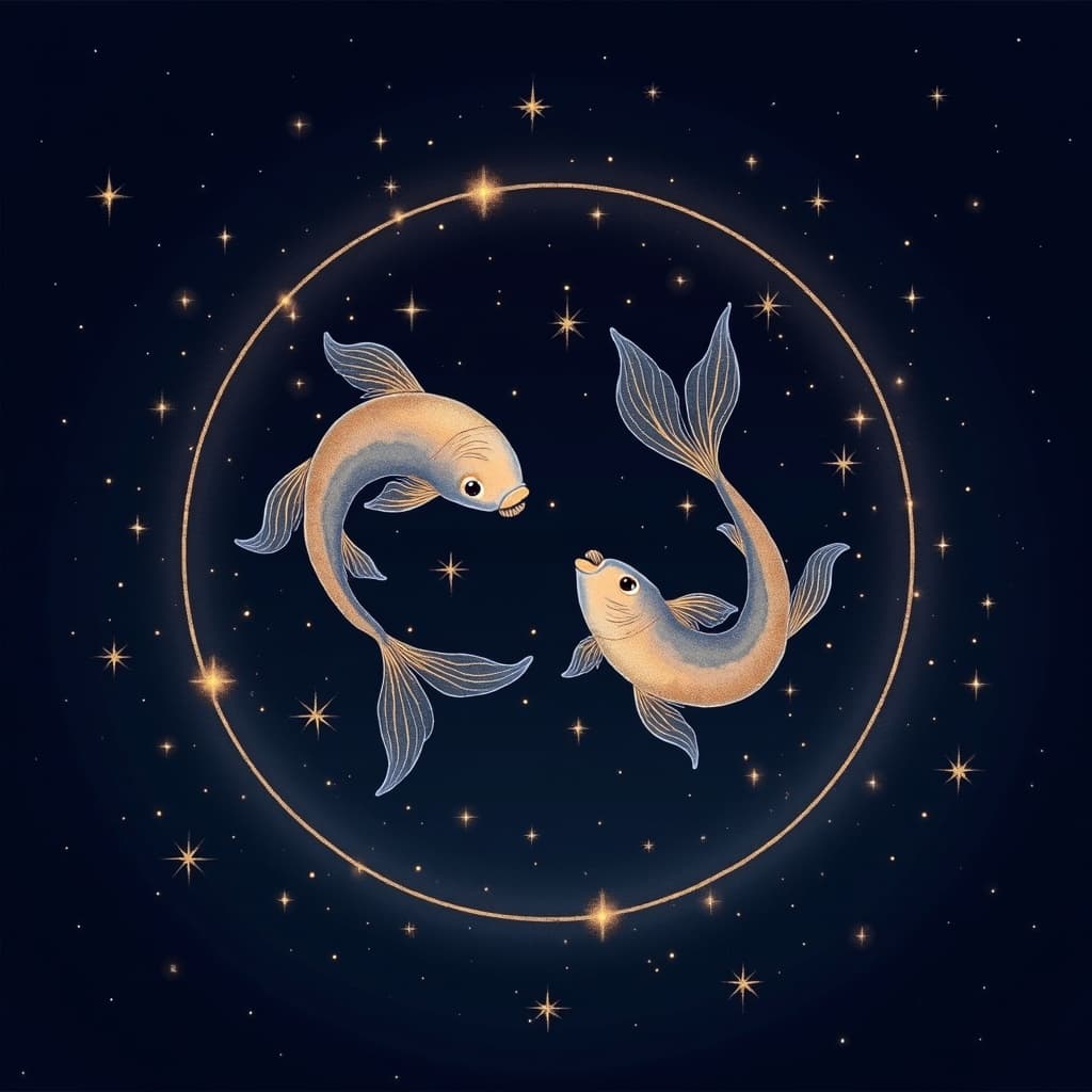 魚座のイラスト