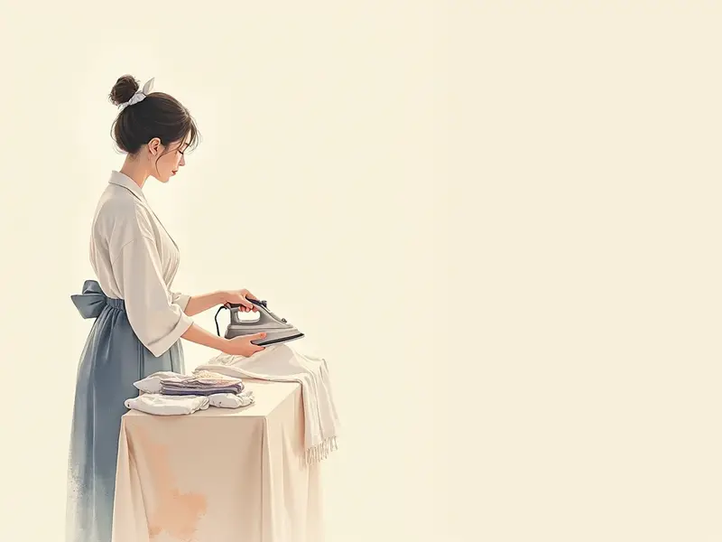 夢のイラスト:アイロンをかける夢