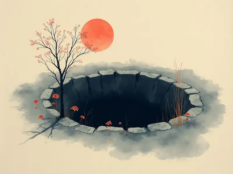夢のイラスト:穴