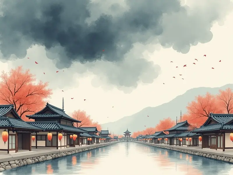 夢のイラスト:荒れた天気