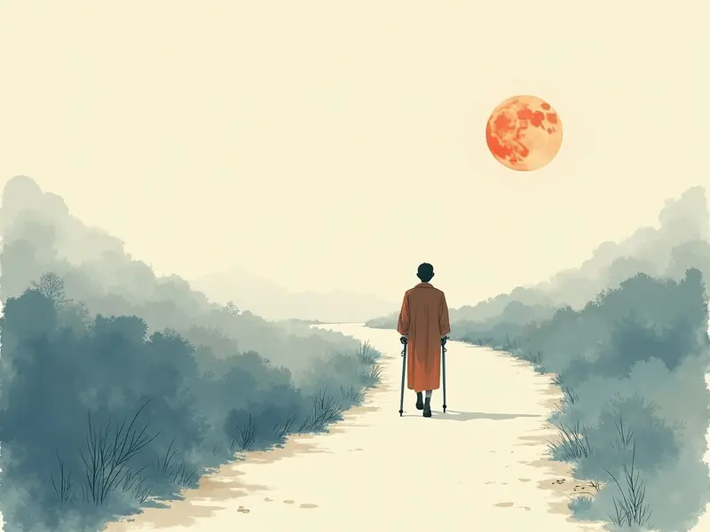 夢のイラスト:足を引きずる