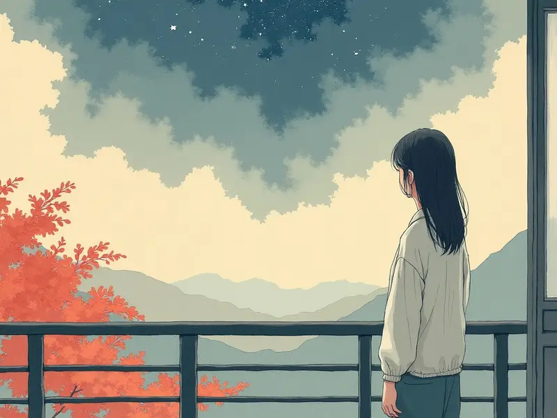 夢のイラスト:ベランダ