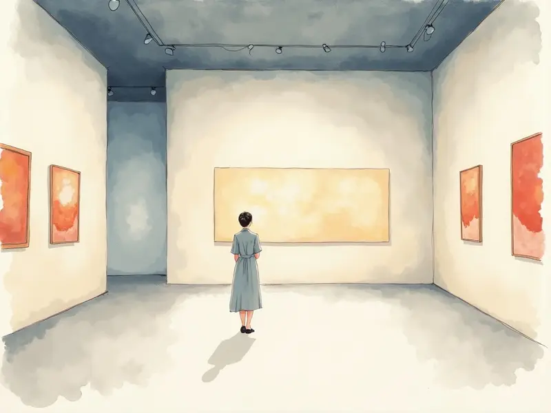夢のイラスト:美術館