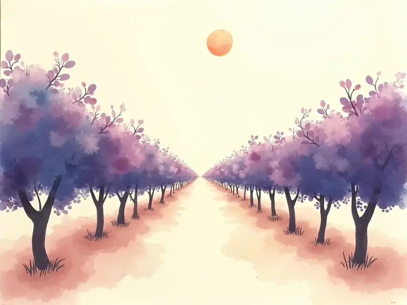 夢のイラスト:ぶどう畑