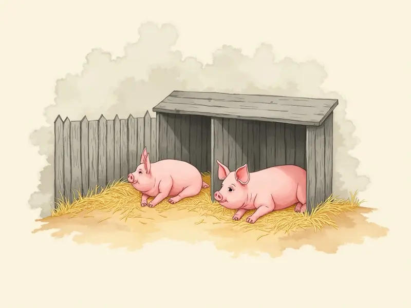 夢のイラスト:豚小屋