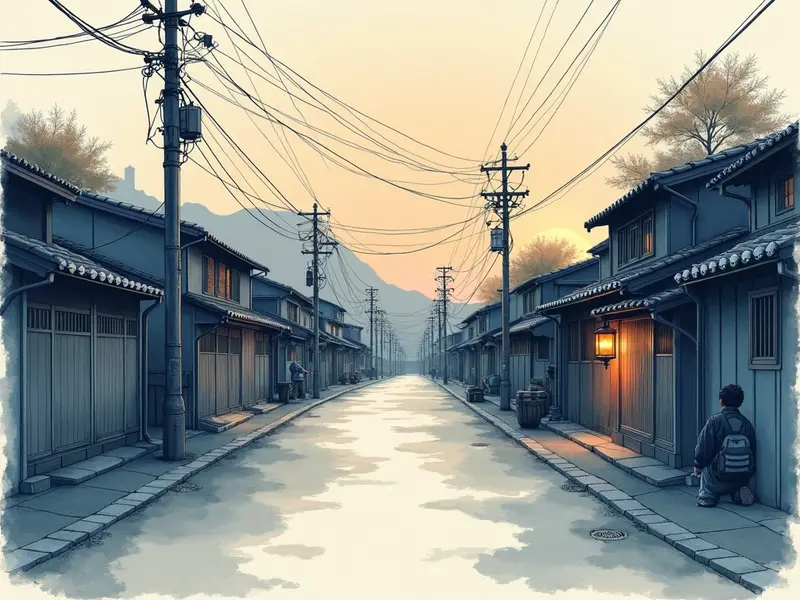 夢のイラスト:小さな町