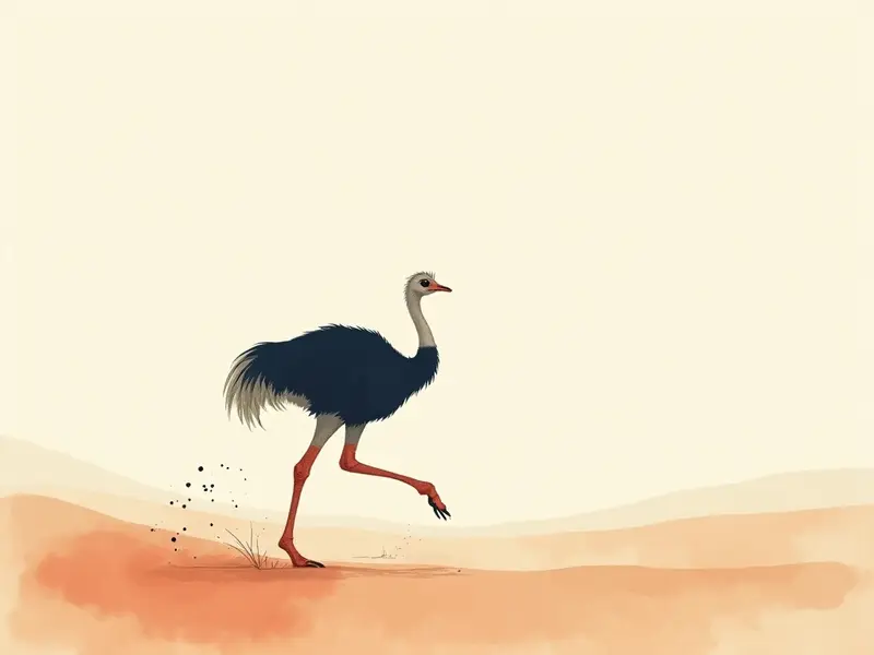 夢のイラスト:ダチョウ