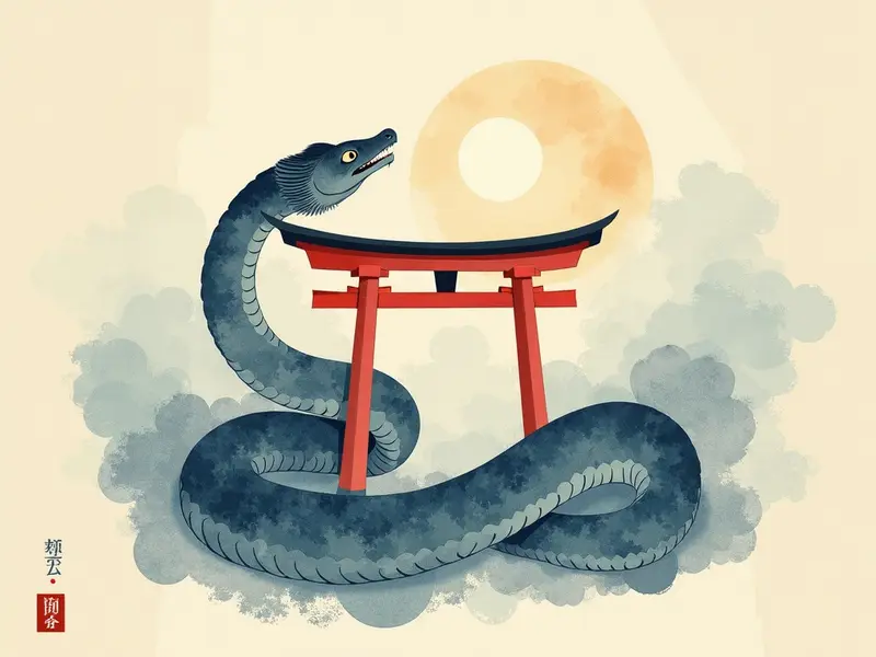 夢のイラスト:大蛇