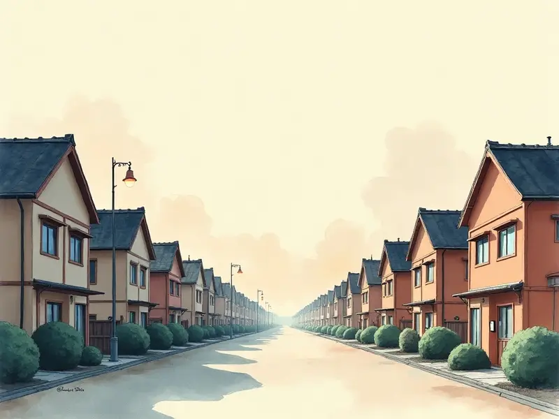 夢のイラスト:団地