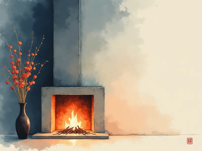 夢のイラスト:暖炉