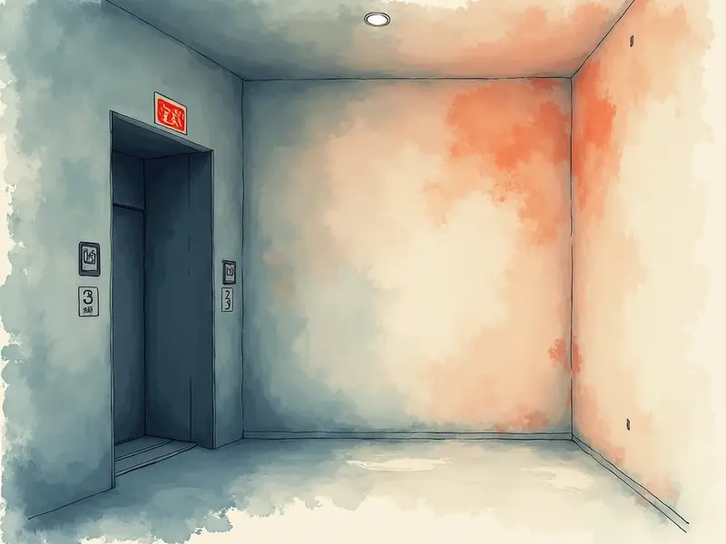 夢のイラスト:エレベーターで下る