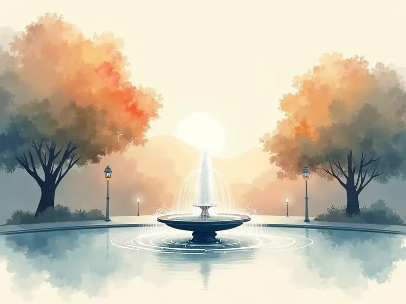 夢のイラスト:噴水