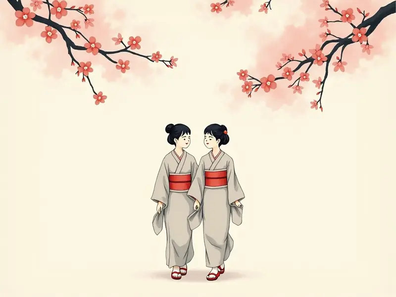夢のイラスト:双子の姉妹