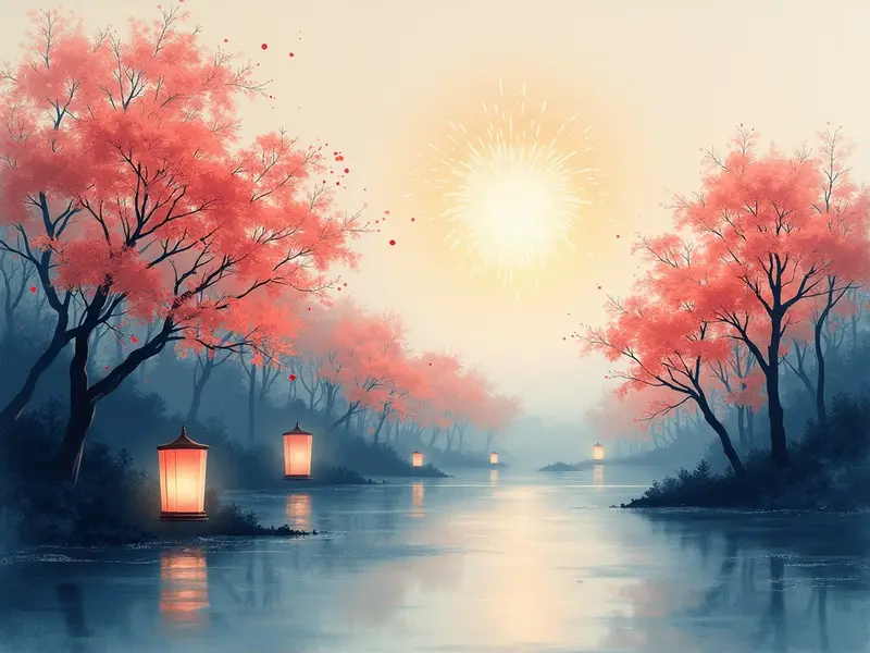 夢のイラスト:花火
