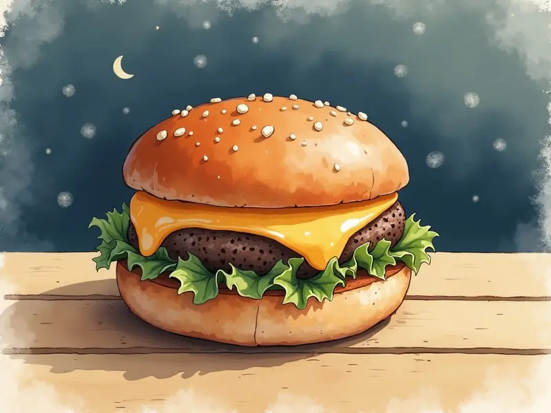 夢のイラスト:ハンバーガー