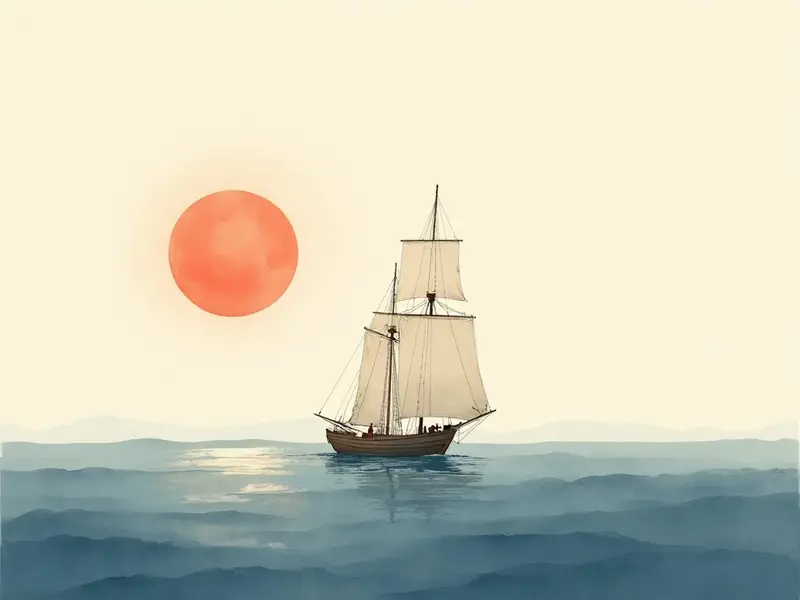 夢のイラスト:帆船