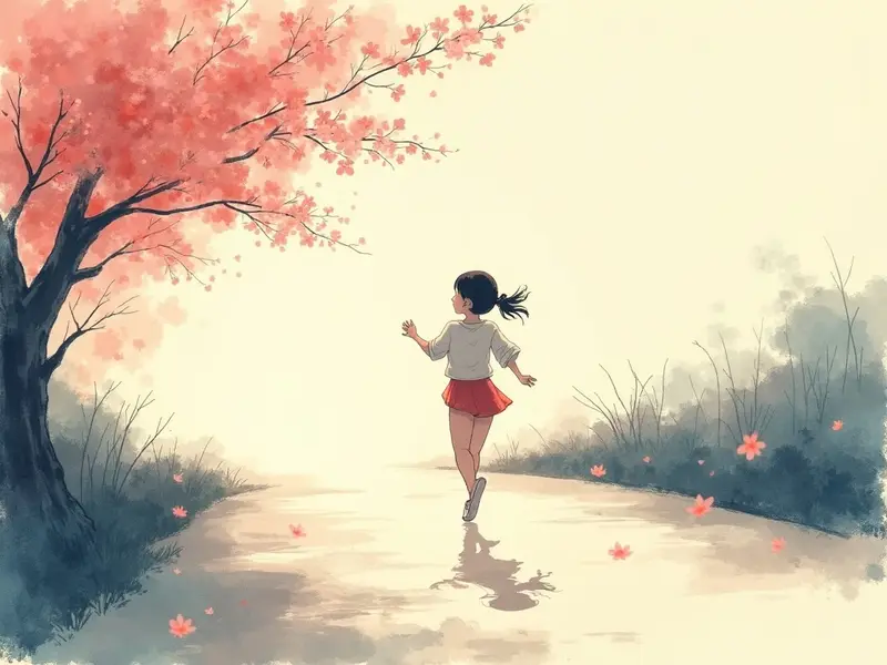 夢のイラスト:走る