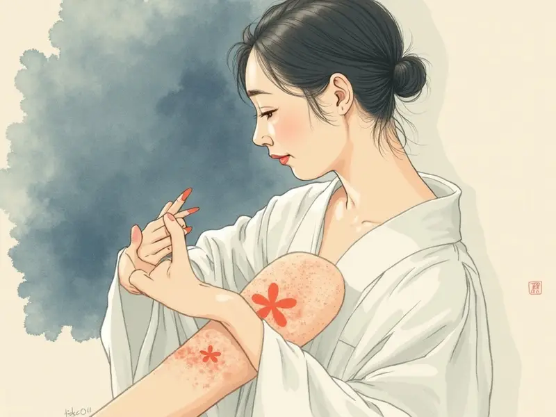 夢のイラスト:発疹