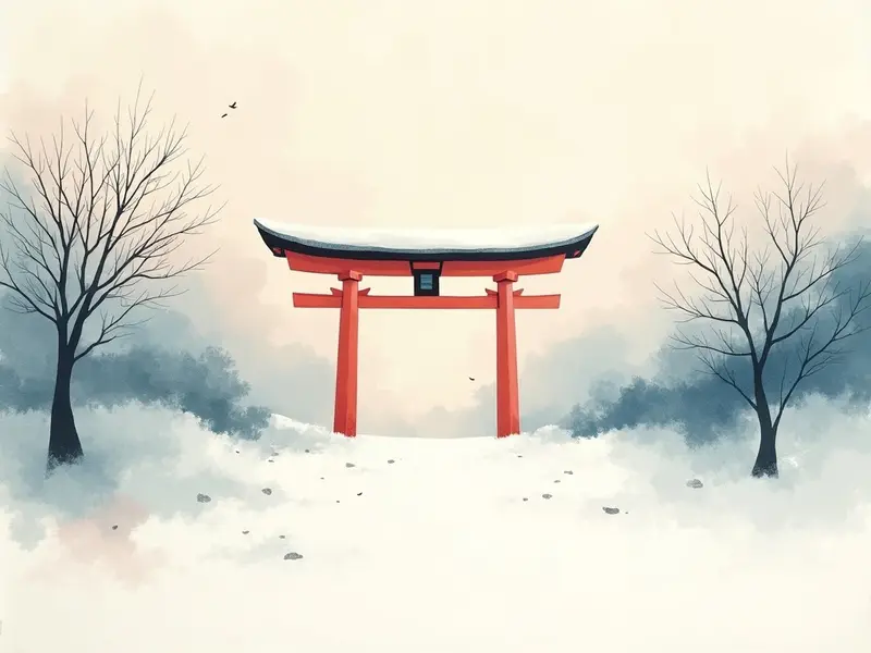夢のイラスト:初詣