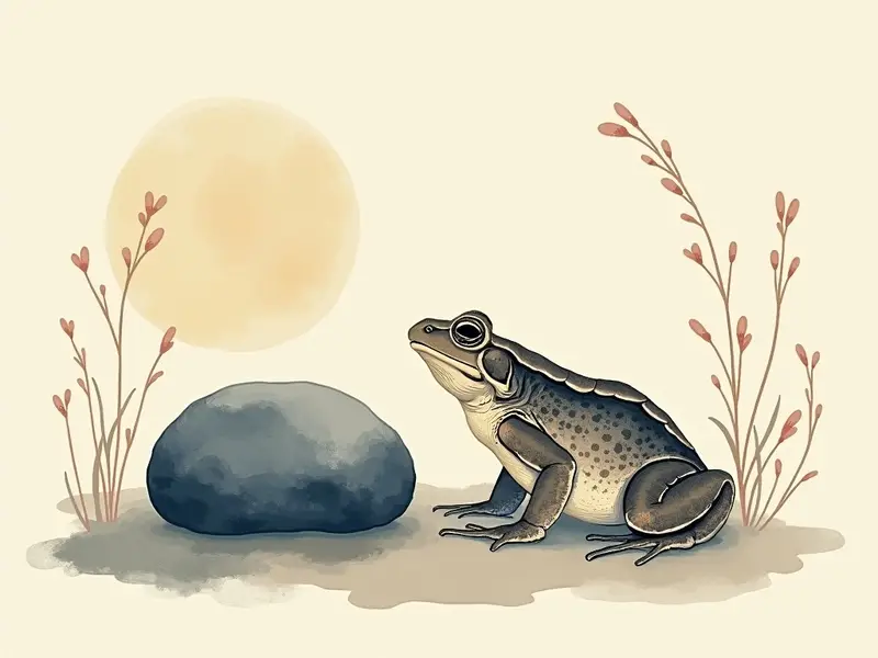 夢のイラスト:ヒキガエル