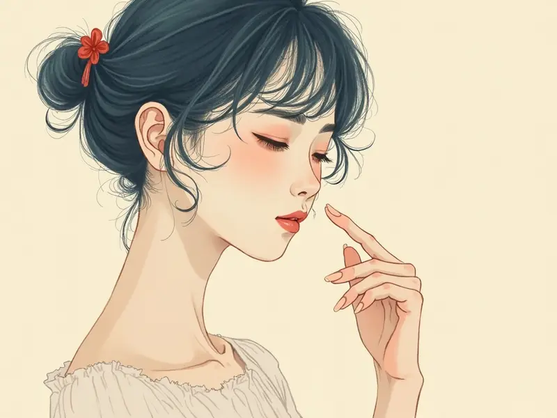 夢のイラスト:ほくろ