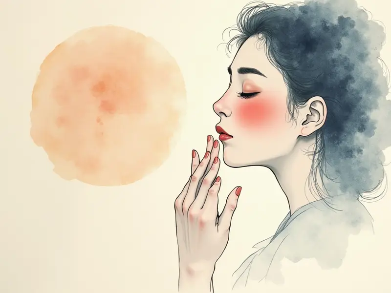 夢のイラスト:頬