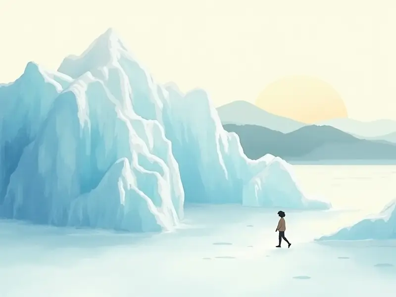 夢のイラスト:氷河