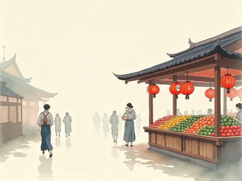 夢のイラスト:市場