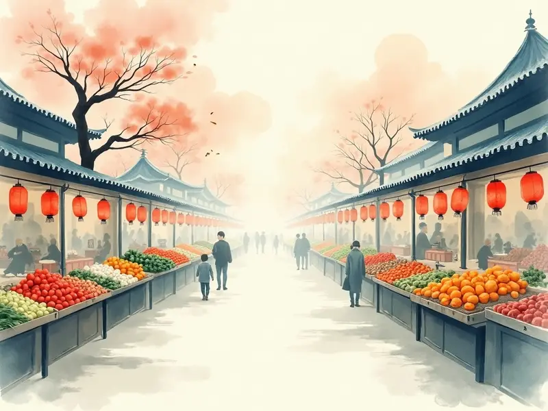 夢のイラスト:市場
