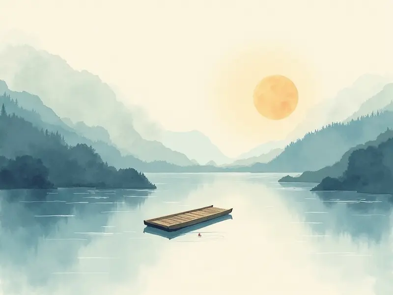 夢のイラスト:筏