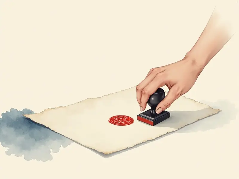 夢のイラスト:印鑑