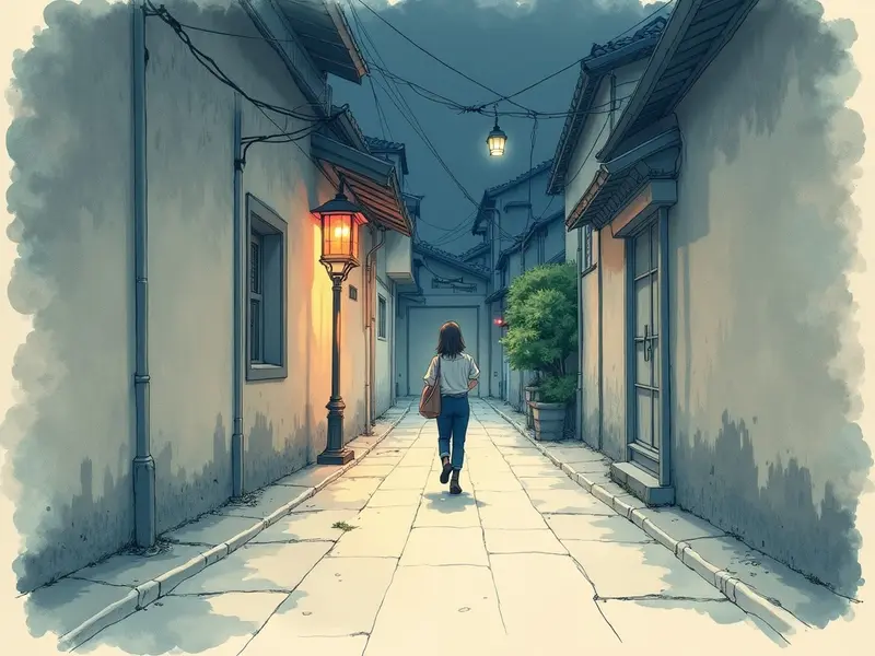 夢のイラスト:急ぐ