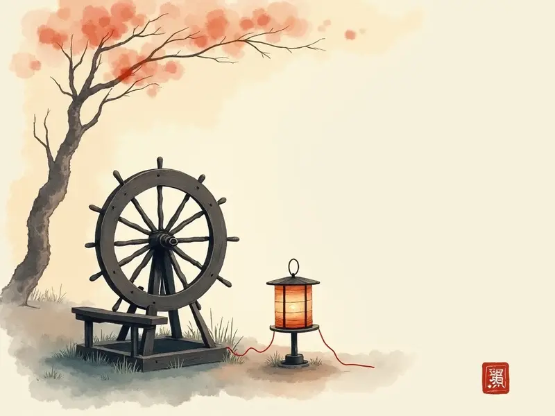 夢のイラスト:糸車