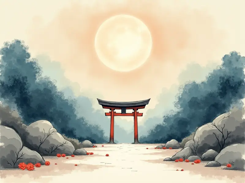 夢のイラスト:神社