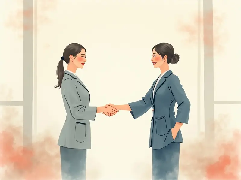 夢のイラスト:女性の共同経営者