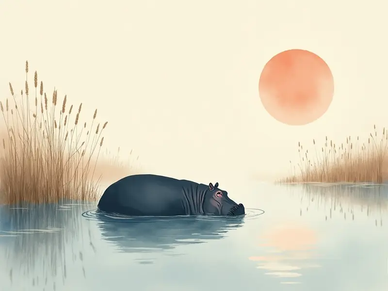 夢のイラスト:カバ
