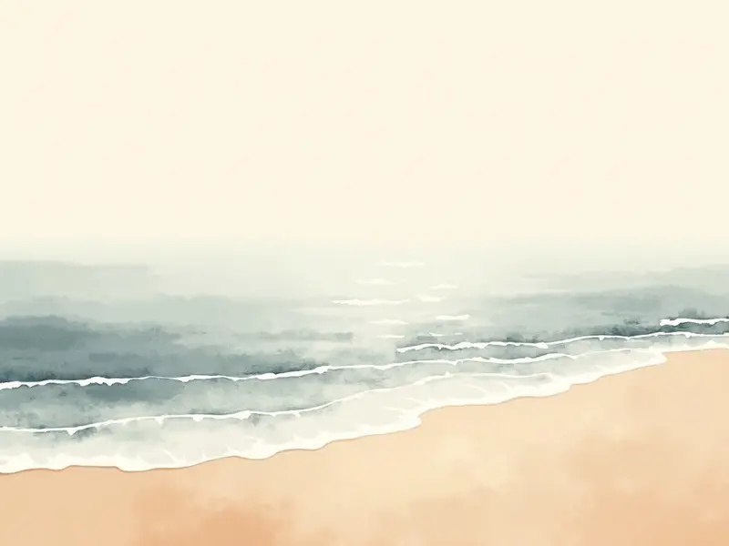 夢のイラスト:海岸
