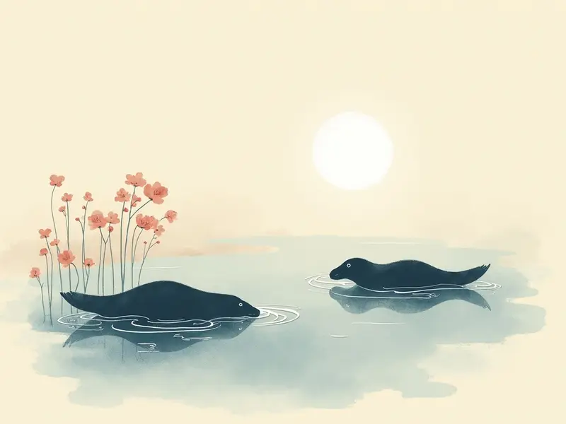 夢のイラスト:カモノハシ