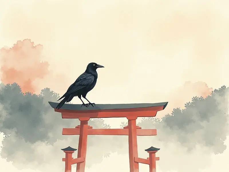 夢のイラスト:カラスの夢