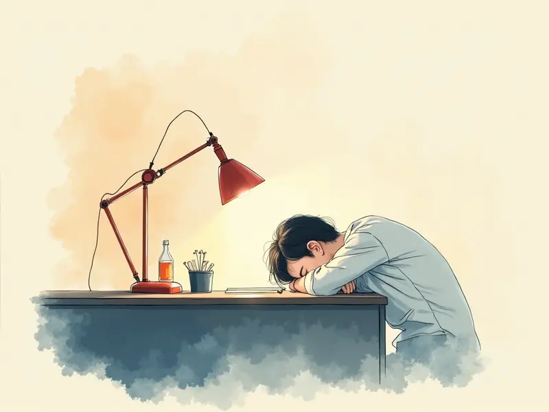 夢のイラスト:過労
