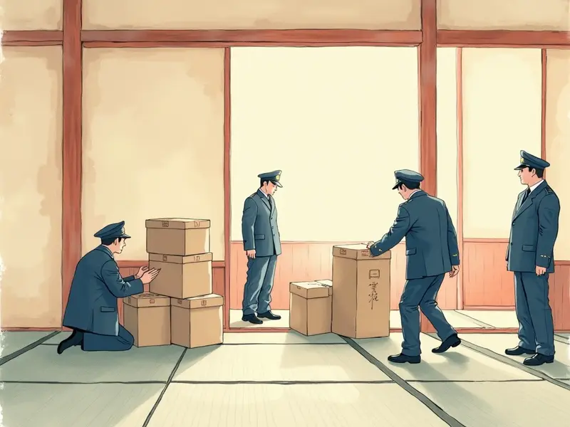 夢のイラスト:家宅捜索の夢