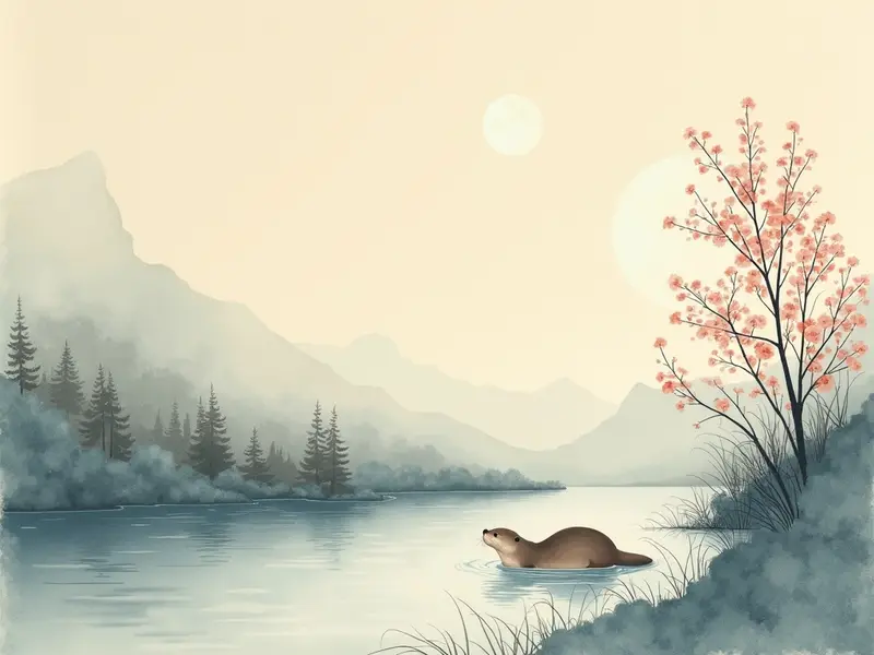 夢のイラスト:カワウソ
