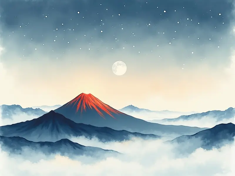 夢のイラスト:火山