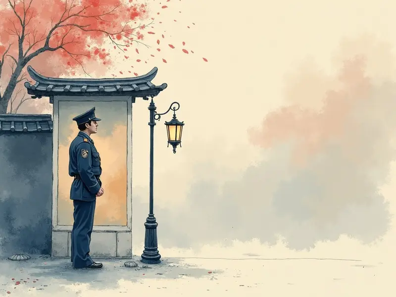 夢のイラスト:警察