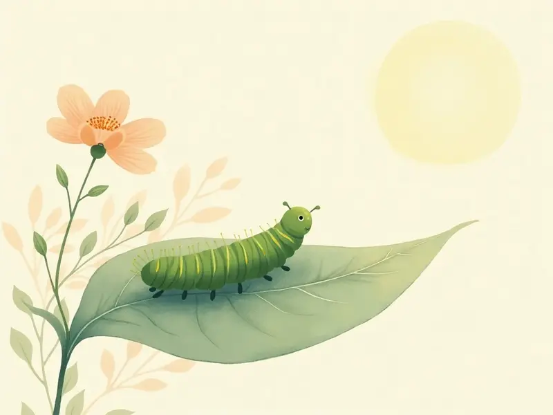 夢のイラスト:毛虫の夢