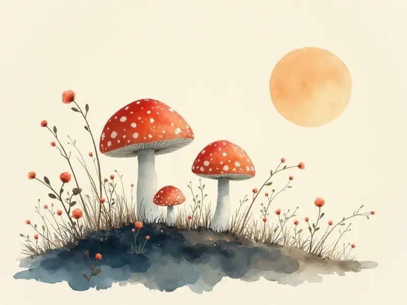 夢のイラスト:きのこ