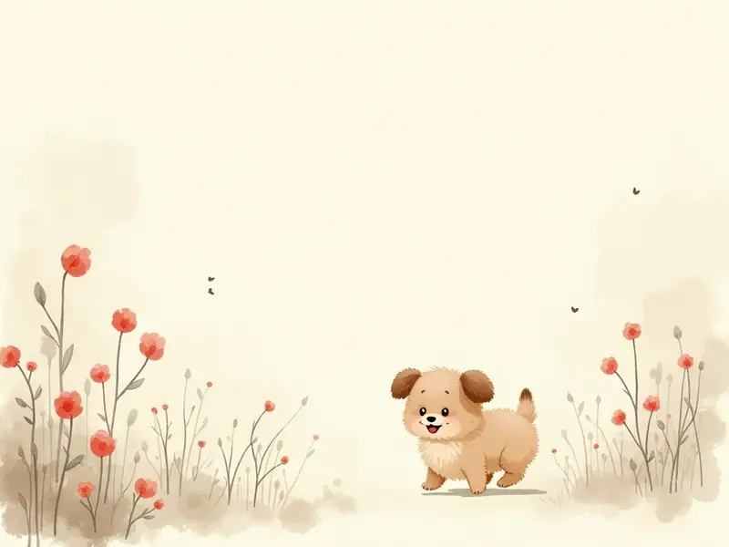 夢のイラスト:子犬