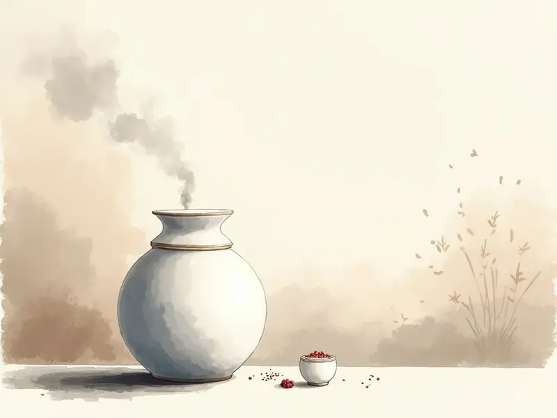 夢のイラスト:骨壷